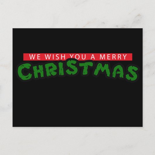 80年代のクリスマス シーズンポストカード (正面)