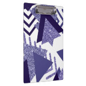 80年代のクール抽象芸術 |紫色のパッションシェイプパターン クリップボード (右)