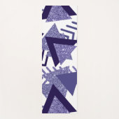 80年代のクール抽象芸術 |紫色のパッションシェイプパターン ヨガマット (正面)