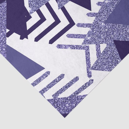 80年代のクール抽象芸術 |紫色のパッションシェイプパターン 薄葉紙 (詳細)