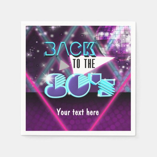 80年代のグラムディナーカクテルナプキンスに戻る スタンダードカクテルナプキン (正面)