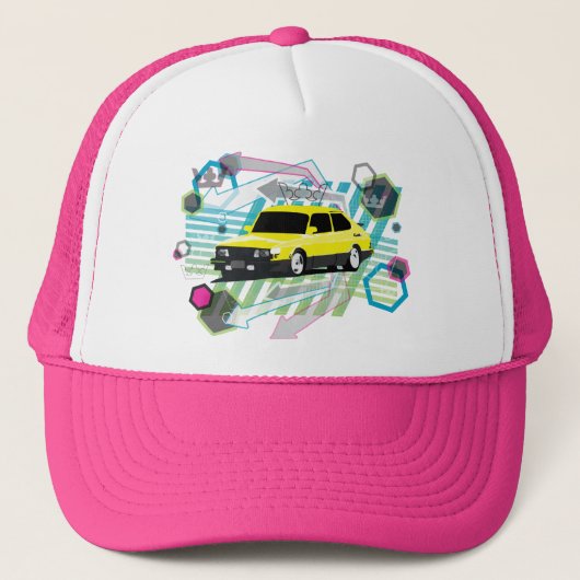 80年代のグランジなSaab 900 SPGの帽子 キャップ (正面)