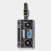80年代のゲットーの発破工のboombox ラゲッジタグ (正面縦)