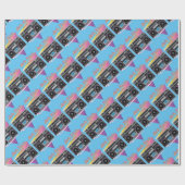 80年代のゲットーの発破工のboombox ラッピングペーパー (フラット)