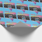 80年代のゲットーの発破工のboombox ラッピングペーパー (角)