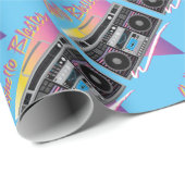 80年代のゲットーの発破工のboombox ラッピングペーパー (ロールコーナー)