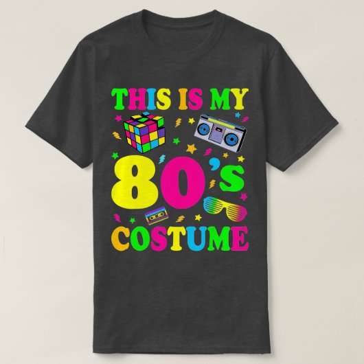 80年代のコスチューム1980年代のパーティー Tシャツ (デザイン正面)