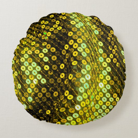 80年代のスタイルが織り物を引き抜いた。 ラウンドクッション (正面)