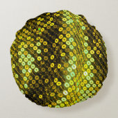 80年代のスタイルが織り物を引き抜いた。 ラウンドクッション (裏面)