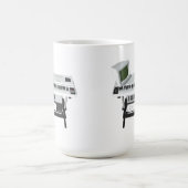 80年代のスタイルのサンプラーのキーボード: 3Dモデル: コーヒーマグカップ (中央)