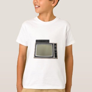 80年代のスタイルテレビとビデオデッキ：3Dモデル Tシャツ