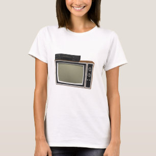 80年代のスタイルTVおよびビデオデッキ: 3Dモデル Tシャツ