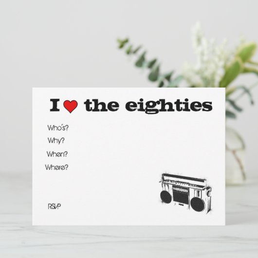 80年代のステレオ招待 招待状 (スタンド正面)