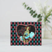 80年代のゾンビガール ポストカード (スタンド正面)