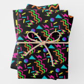 80年代のテーマパターン包装紙 ラッピングペーパーシート (インサイチュ)