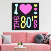 80年代のディスコの衣装が大好き キャンバスプリント (インサイチュ (リビング))