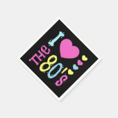 80年代のディスコの衣装が大好き スタンダードカクテルナプキン (角)