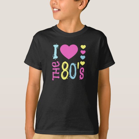 80年代のディスコの衣装が大好き Tシャツ (正面)