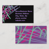 80年代のデザイン80年代のヴィンテージスプラッシュメドレーアート 名刺 (正面/裏面)