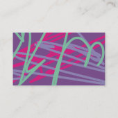 80年代のデザイン80年代のヴィンテージスプラッシュメドレーアート 名刺 (裏面)