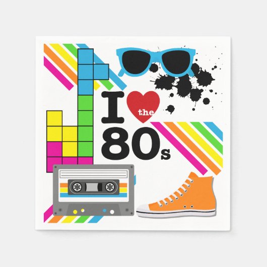 80年代のナプキンス紙大好き スタンダードカクテルナプキン (正面)