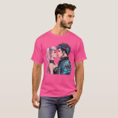 80年代のニューウェーブスタイルのギフト Tシャツ (正面フル)