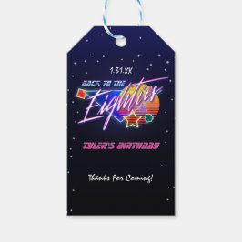 80年代のネオンギフトラベルへ ギフトタグ