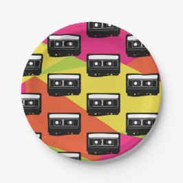 80年代のネオントゥイーン誕生パーティー ペーパープレート