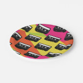 80年代のネオントゥイーン誕生パーティー ペーパープレート (アングル)