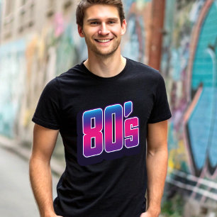 80年代のネオン Tシャツ