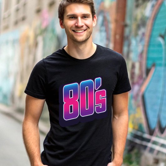 80年代のネオン Tシャツ