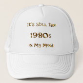 80年代のノスタルジアの金ゴールドのグリッター キャップ (正面)