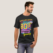 80年代のハロウィーンの衣装80年代に戻る Tシャツ (正面フル)