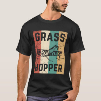 80年代のバッタ レトロな昆虫 虫 Tシャツ