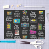 80年代のパーソナライズされたティッシュペーパー 薄葉紙 (クラフト)