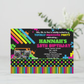 80年代のパーティの招待状誕生パーティパーソナライズされたー 招待状 (スタンド正面)