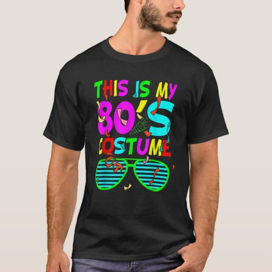 80年代のパーティーレトロ80年代の衣装80年代の90年代 Tシャツ (正面)