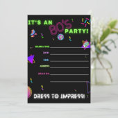 80年代のパーティー招待状 招待状 (スタンド正面)