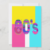 80年代のパーティー素晴らし全80年代 招待状 (裏面)