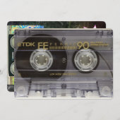 80年代のパーティー誕生日招待状 招待状 (正面/裏面)