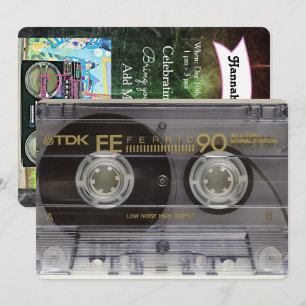 80年代のパーティー誕生日招待状 招待状