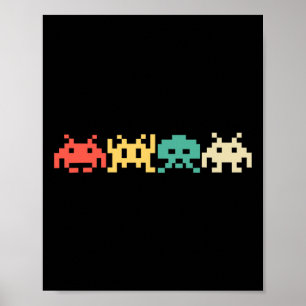 80年代のビデオゲーム レトロ風 アーケード 1 ポスター