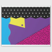 80年代のフラッシュバックの包装紙 ラッピングペーパー (フラット)