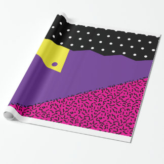 80年代のフラッシュバックの包装紙 ラッピングペーパー