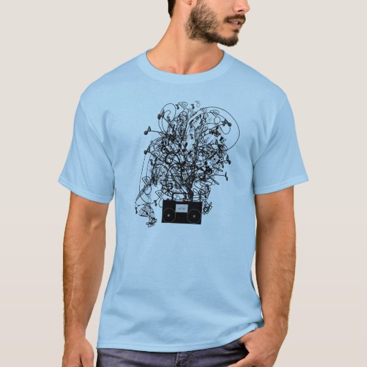 80年代のブームボックス Tシャツ (正面)