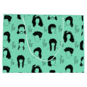 80年代のヘアスタイル ラージペーパーバッグ (裏面)