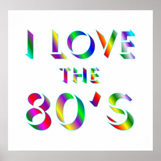 80年代のポスターを愛する ポスター (正面)