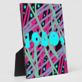 80年代のポスタープラーク80年代の壁ヴィンテージスプラッシュアート フォトプラーク (側面)