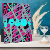 80年代のポスタープラーク80年代の壁ヴィンテージスプラッシュアート フォトプラーク (側面)