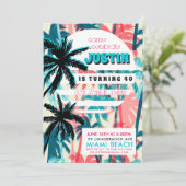 80年代のマイアミ・バースデーパーティーへようこそ 招待状 (スタンド正面)